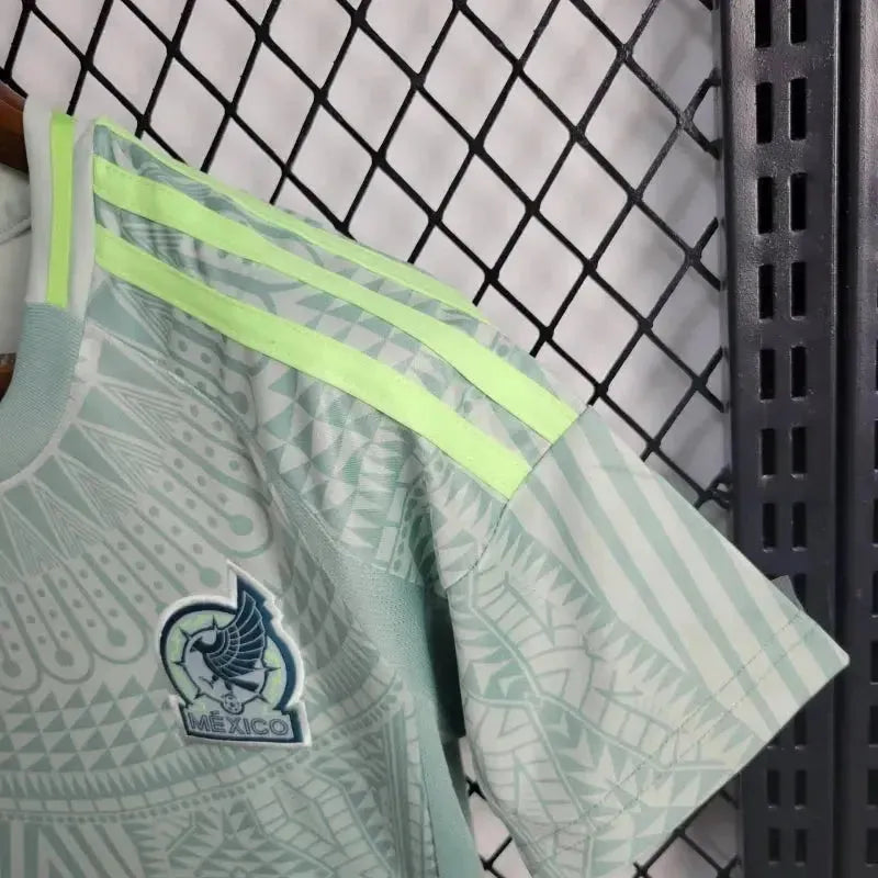 "Camisa México Away 24/25 - Torcedor Infantil Verde - Netmantos"