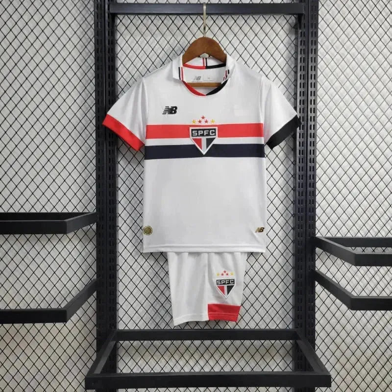 "Camisa São Paulo Home 24/25 - Torcedor Infantil Branca New Balance - Netmantos"