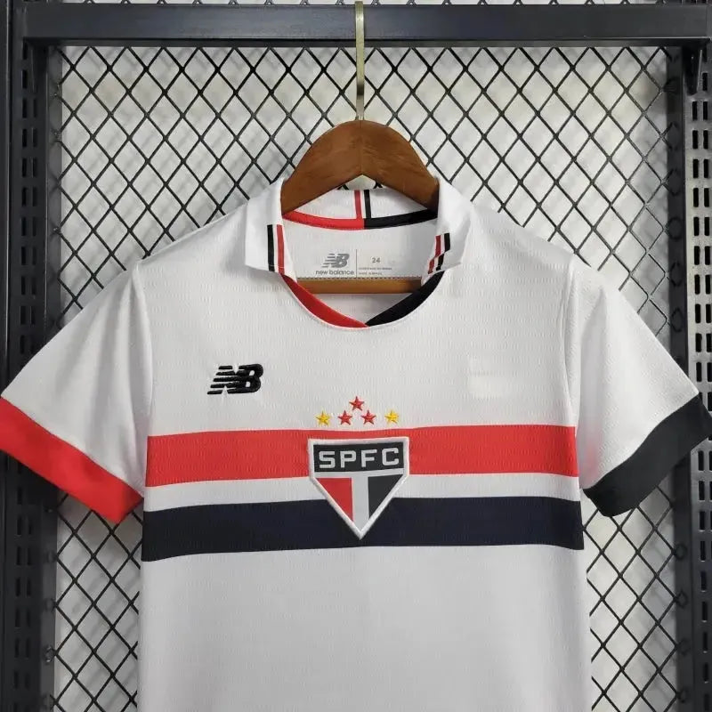 "Camisa São Paulo Home 24/25 - Torcedor Infantil Branca New Balance - Netmantos"