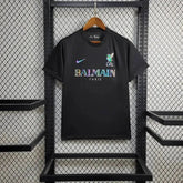 "Camisa Liverpool BALMAIN 24/25 - Torcedor Masculina Refletiva Preta - Netmantos"