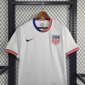 "Camisa EUA Home 24/25 - Torcedor Masculina Branca - Netmantos"