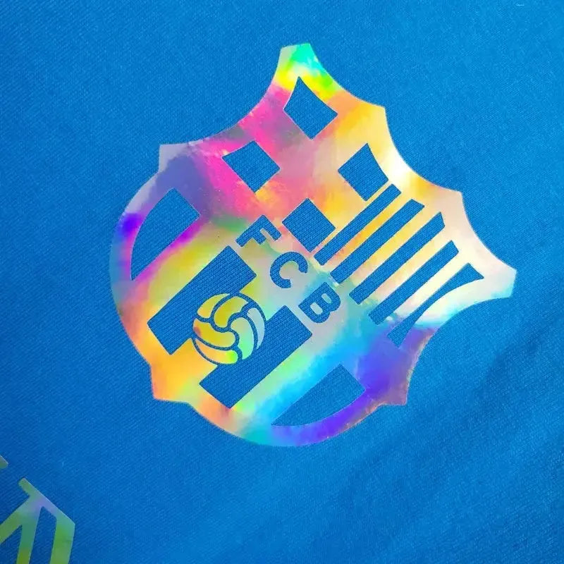 "Camisa Barcelona BALMAIN 24/25 - Torcedor Masculina Refletiva Azul - Netmantos"
