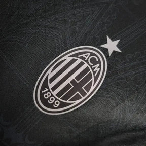 "Camisa AC Milan Co Branded 24/25 - Jogador Masculina Preta - Netmantos"