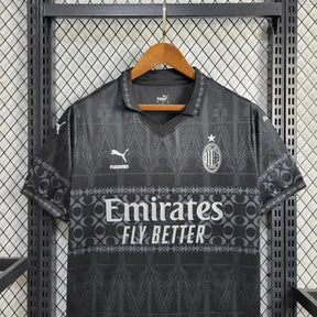 "Camisa AC Milan Fourth 24/25 - Torcedor Masculina Preta - Netmantos"