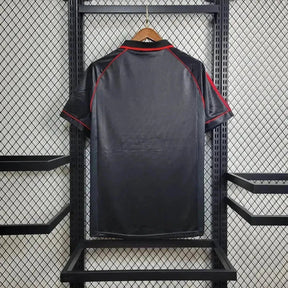 "Camisa AC Milan Away Retrô 1998/99 - Torcedor Masculina Preta e Vermelha - Netmantos"