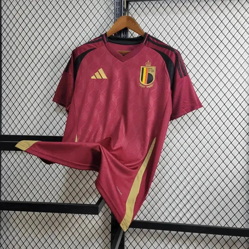 "Camisa Bélgica Home 24/25 - Torcedor Masculina Vermelha - Netmantos"