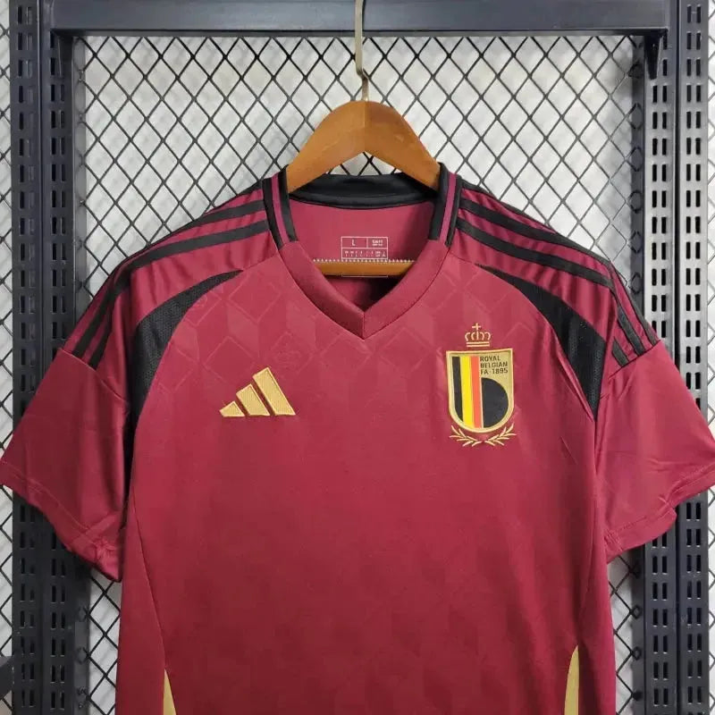 "Camisa Bélgica Home 24/25 - Torcedor Masculina Vermelha - Netmantos"
