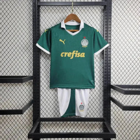 "Camisa Palmeiras Home 24/25 - Torcedor Infantil Verde e Dourado - Netmantos"