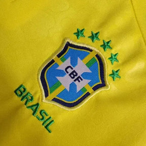 "Camisa Brasil Home 22/23 - Torcedor Infantil Amarela - Netmantos"