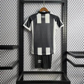 "Camisa Santista Away 22/23 - Torcedor Infantil Preta e Branca - Netmantos"