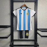 "Camisa Argentina Home III 22/23 - Torcedor Infantil Azul e Branca - Netmantos"
