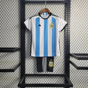 "Camisa Argentina Home III 22/23 - Torcedor Infantil Azul e Branca - Netmantos"