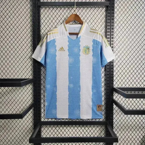"Camisa Argentina Home III 22/23 - Torcedor Infantil Azul e Branca - Netmantos"