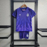 "Camisa Argentina Away III 22/23 - Torcedor Infantil Roxa - Netmantos"