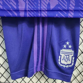 "Camisa Argentina Away III 22/23 - Torcedor Infantil Roxa - Netmantos"