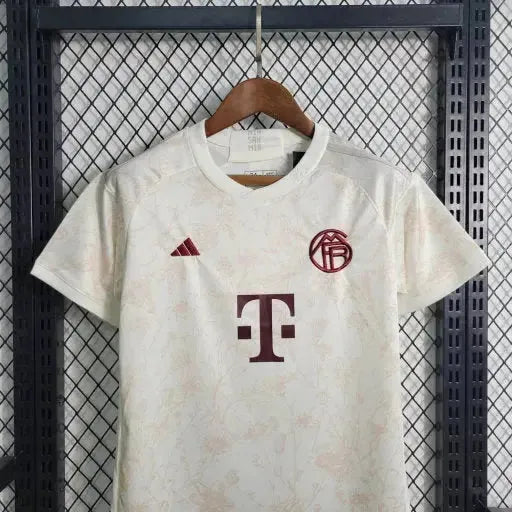"Camisa Bayern Munchen Third Away 23/24 - Torcedor Infantil Branca - Netmantos"