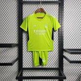"Camisa Real Madrid Goleiro 23/24 - Torcedor Infantil Verde - Netmantos"