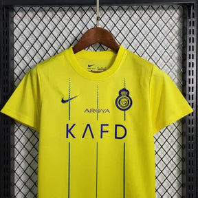 "Camisa Al-Nassr Home 23/24 - Torcedor Infantil Amarela - Netmantos"