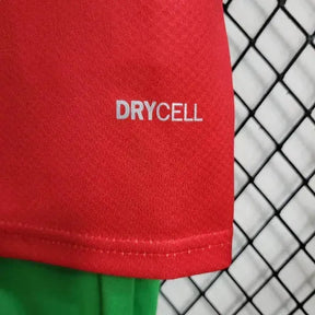 "Camisa Marrocos Home 22/23 - Torcedor Infantil Vermelha Verde - Netmantos"
