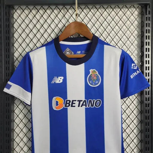 "Camisa Porto Home 23/24 - Torcedor Infantil Azul e Branca - Netmantos"