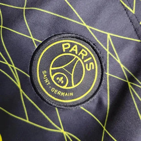 "Camisa PSG Away V 23/24 - Torcedor Infantil Preta e Amarela - Netmantos"