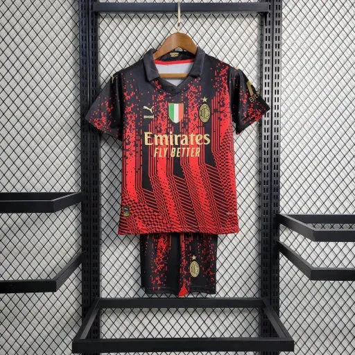 "Camisa AC Milan Away III 23/24 - Torcedor Infantil - Netmantos"