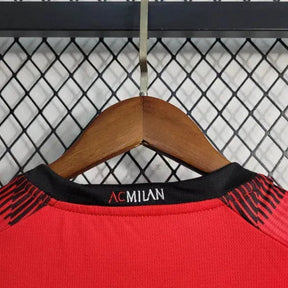 "Camisa AC Milan Home 23/24 - Torcedor Infantil Vermelha - Netmantos"