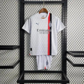 "Camisa AC Milan Away 22/23 - Torcedor Infantil Branca - Netmantos"