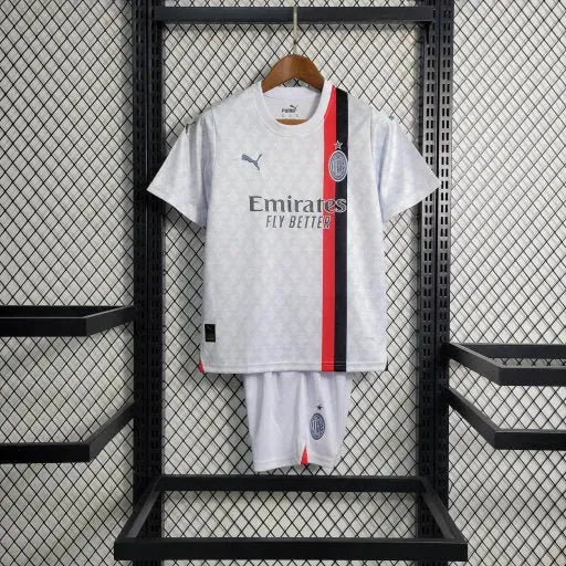 "Camisa AC Milan Away 22/23 - Torcedor Infantil Branca - Netmantos"