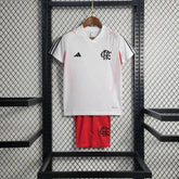 "Camisa Flamengo Treino 23/24 - Torcedor Infantil Branca - Netmantos"