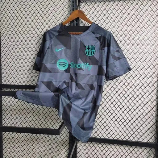 "Camisa Barcelona Treino 23/24 - Torcedor Masculina Preta e Verde - Netmantos"