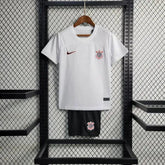 "Camisa Timão Home 23/24 - Torcedor Infantil Branca - Netmantos"