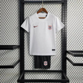 "Camisa Timão Home 23/24 - Torcedor Infantil Branca - Netmantos"