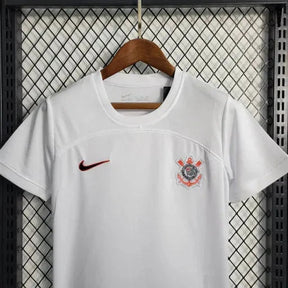 "Camisa Timão Home 23/24 - Torcedor Infantil Branca - Netmantos"