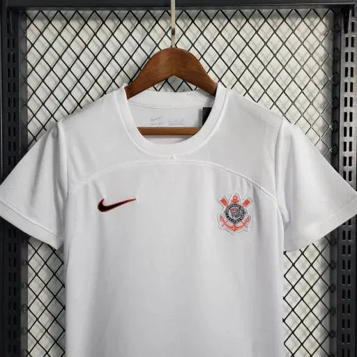 "Camisa Timão Home 23/24 - Torcedor Infantil Branca - Netmantos"