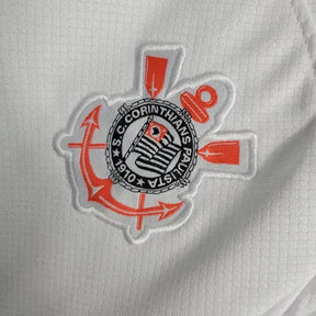"Camisa Timão Home 23/24 - Torcedor Infantil Branca - Netmantos"