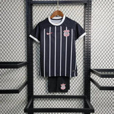 "Camisa Timão Away 23/24 - Torcedor Infantil Preta - Netmantos"