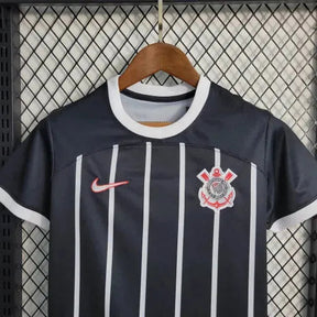 "Camisa Timão Away 23/24 - Torcedor Infantil Preta - Netmantos"
