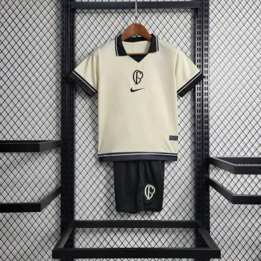 "Camisa Timão Away IV 23/24 - Torcedor Infantil Bege - Netmantos"