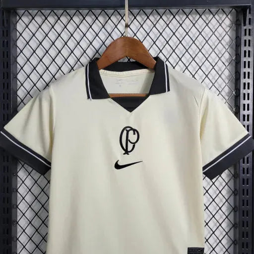 "Camisa Timão Away IV 23/24 - Torcedor Infantil Bege - Netmantos"