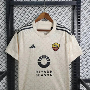 "Camisa Roma Away 23/24 - Torcedor Masculina Bege - Netmantos"