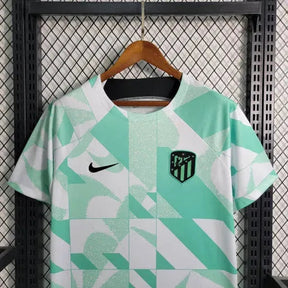 "Camisa Atlético de Madrid Treino 23/24 - Torcedor Masculina Branca e Verde - Netmantos"