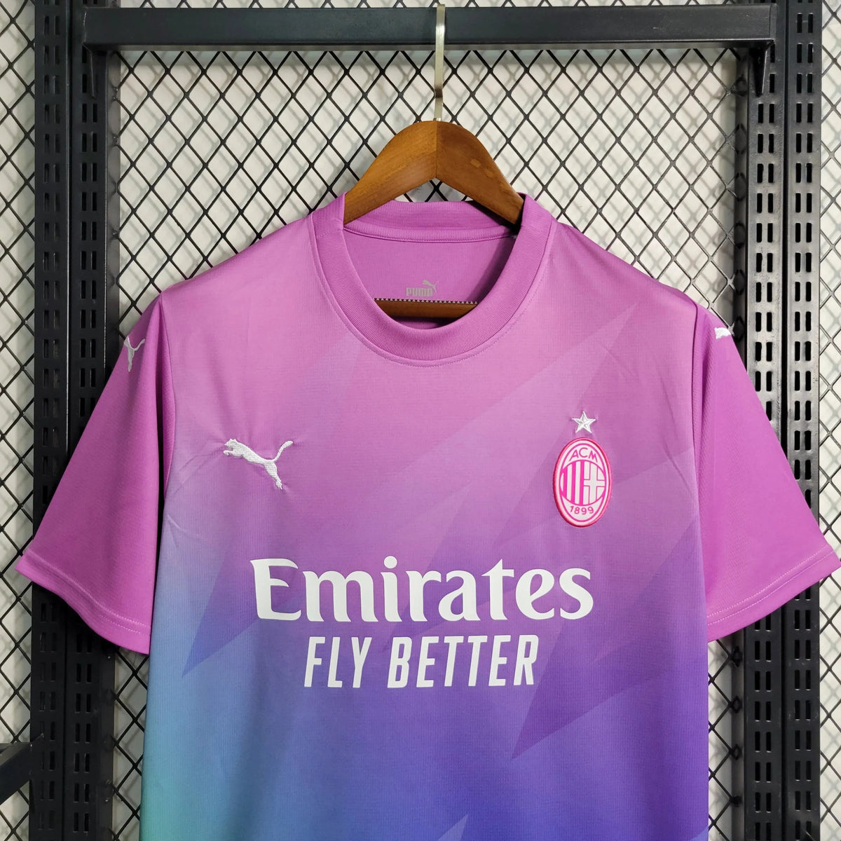 "Camisa AC Milan Away II 23/24 - Torcedor Masculina Roxa - Netmantos"