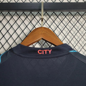 "Camisa Manchester City Away II 23/24 - Torcedor Masculina Preta e Azul - Netmantos"