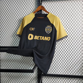 "Camisa Sporting Away II 23/24 - Torcedor Masculina Preta CR7 - Netmantos"