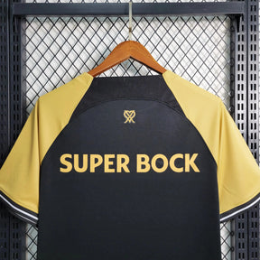 "Camisa Sporting Away II 23/24 - Torcedor Masculina Preta CR7 - Netmantos"