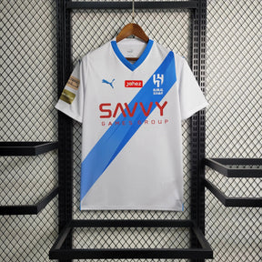 "Camisa Al-Hilal Away 23/24 - Torcedor Masculina Branca + Neymar 10 - Netmantos"