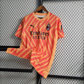 "Camisa AC Milan Goleiro 23/24 - Torcedor Masculina Laranja - Netmantos"