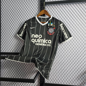 "Camisa Timão Retrô Away 11/12 - Torcedor Masculina Preta - Netmantos"