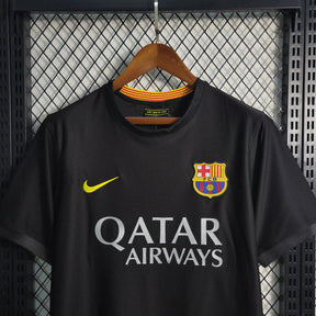 "Camisa Barcelona Retrô Away 13/14 - Torcedor Masculina Preta - Netmantos"